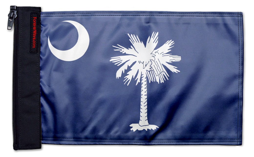 State Flag South Carolina 12"x18" Forever Wave Flag for Jeep Wrangler JLU 4-Door 2018-Present