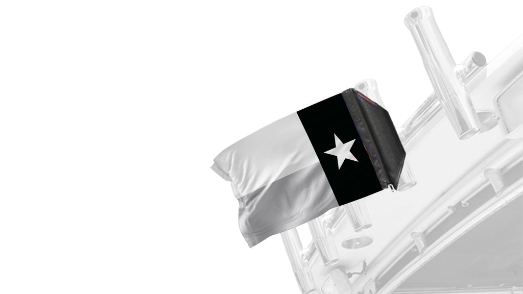State Flag Texas Subdued 12"x18" Forever Wave Flag for Boats
