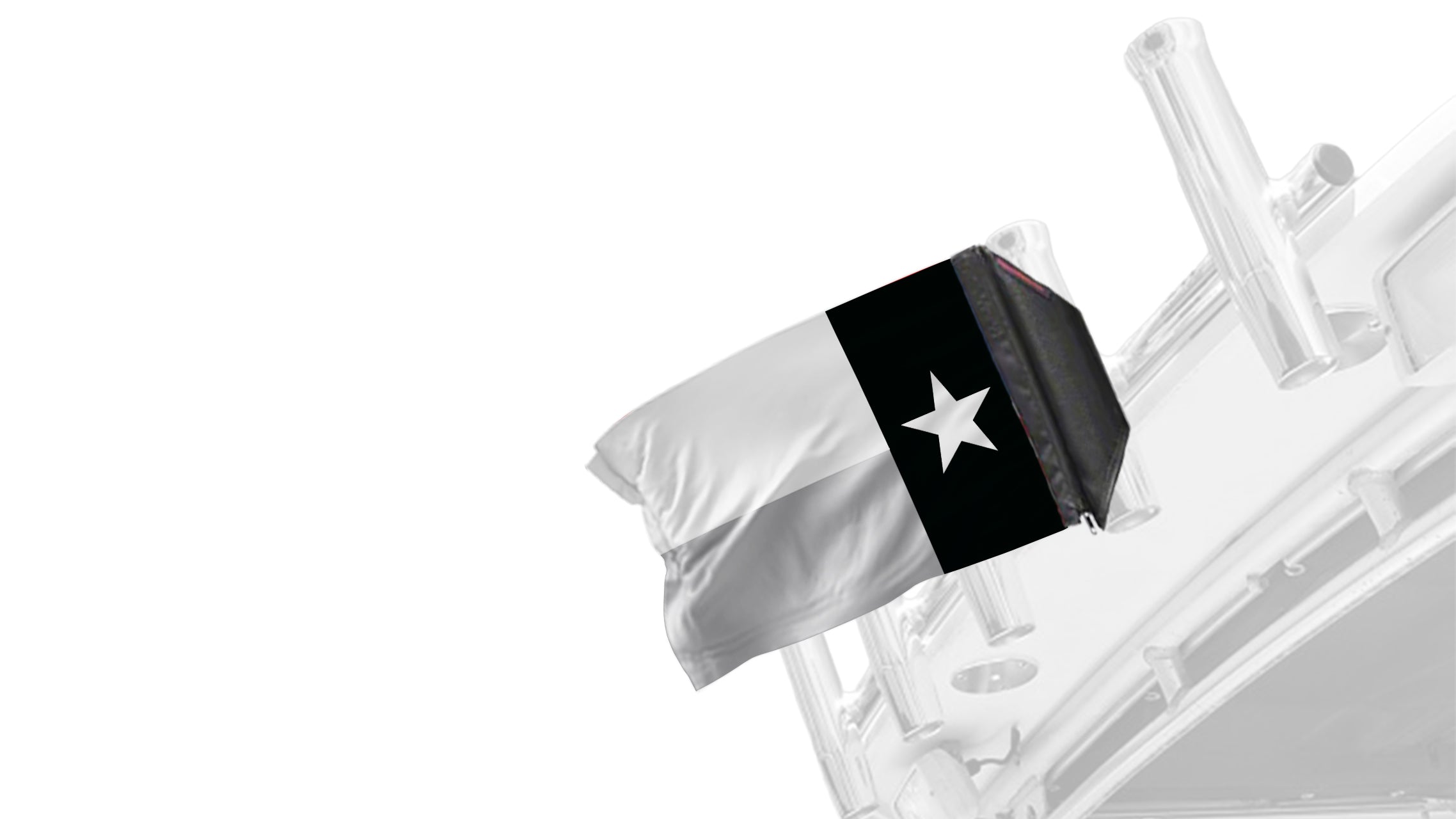 State Flag Texas Subdued 12"x18" Forever Wave Flag for Boats