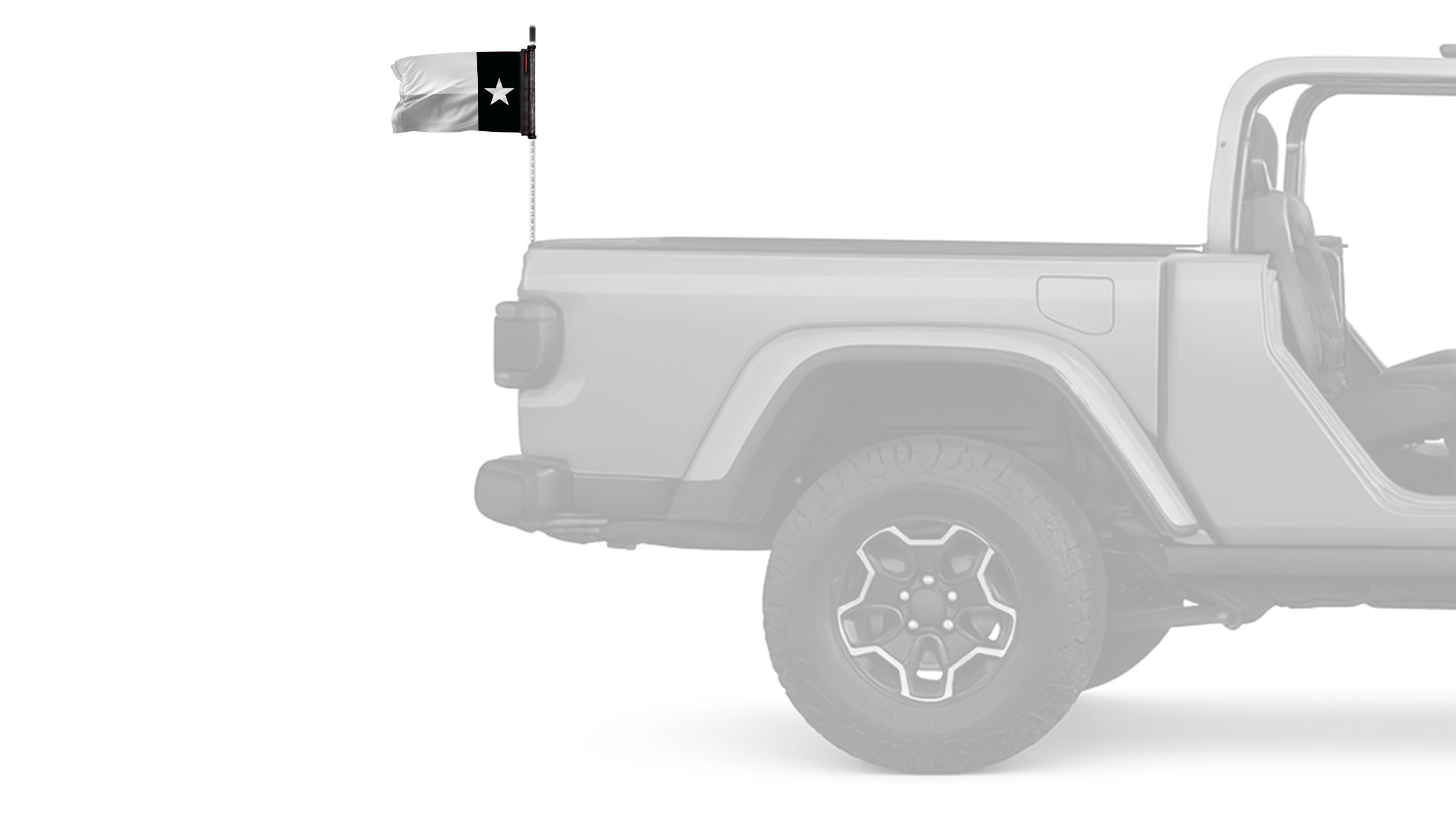 State Flag Texas Subdued 12"x18" Forever Wave Flag for Jeep Wrangler CJ-7 and CJ-8 1976-1986