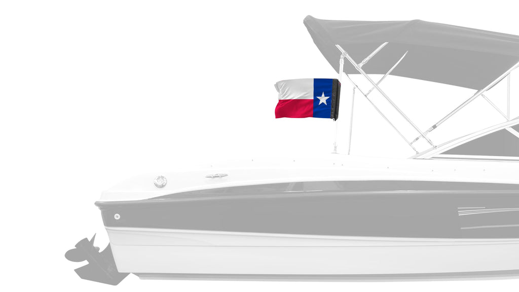 State Flag Texas 12"x18" Forever Wave Flag for Boats