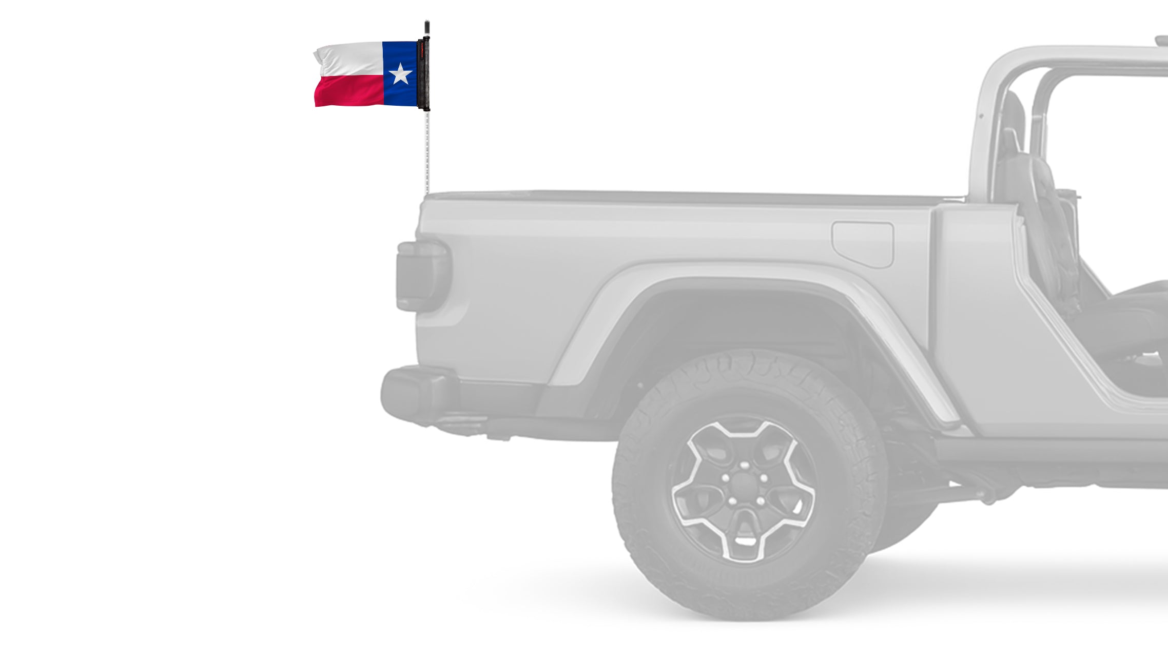 State Flag Texas 12"x18" Forever Wave Flag for Jeep Wrangler JL 2-Door 2018-Present