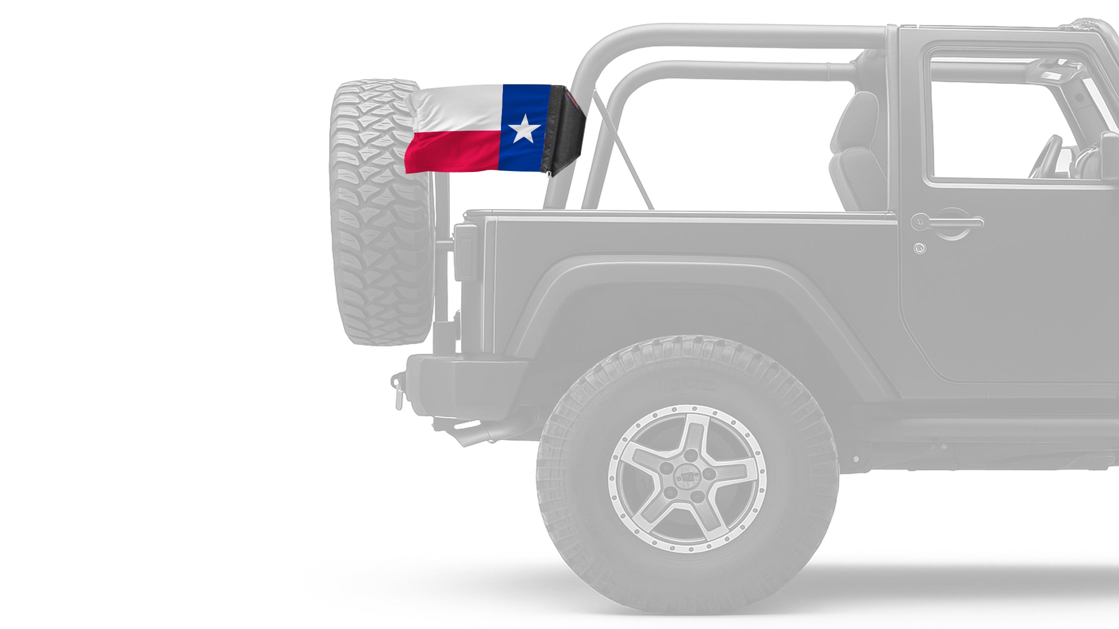 State Flag Texas 12"x18" Forever Wave Flag for Jeep Wrangler YJ 1986-1995