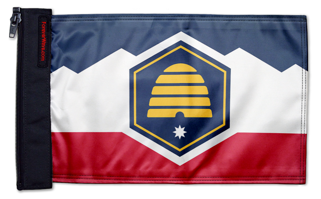 State Flag Utah 12"x18" Forever Wave Flag