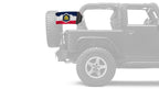 State Flag Utah 12"x18" Forever Wave Flag for Jeep Wrangler LJ 2003-2006