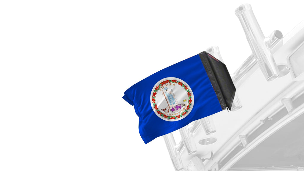 State Flag Virginia 12"x18" Forever Wave Flag for Boats