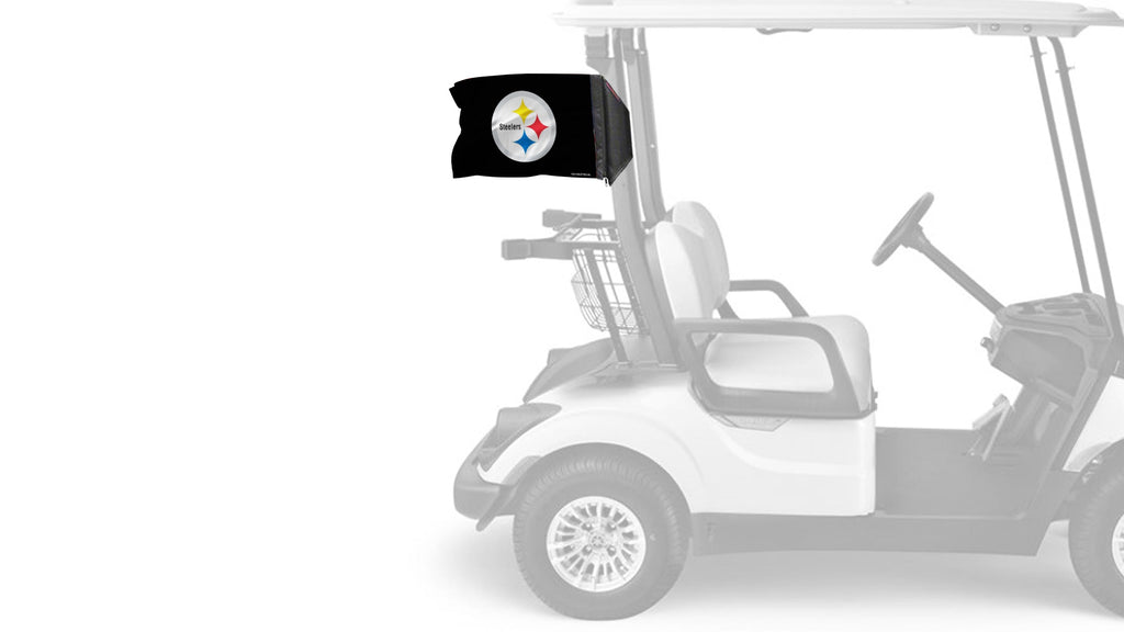 Pittsburgh Steelers 11"x17" Forever Wave Flag for Golf Carts