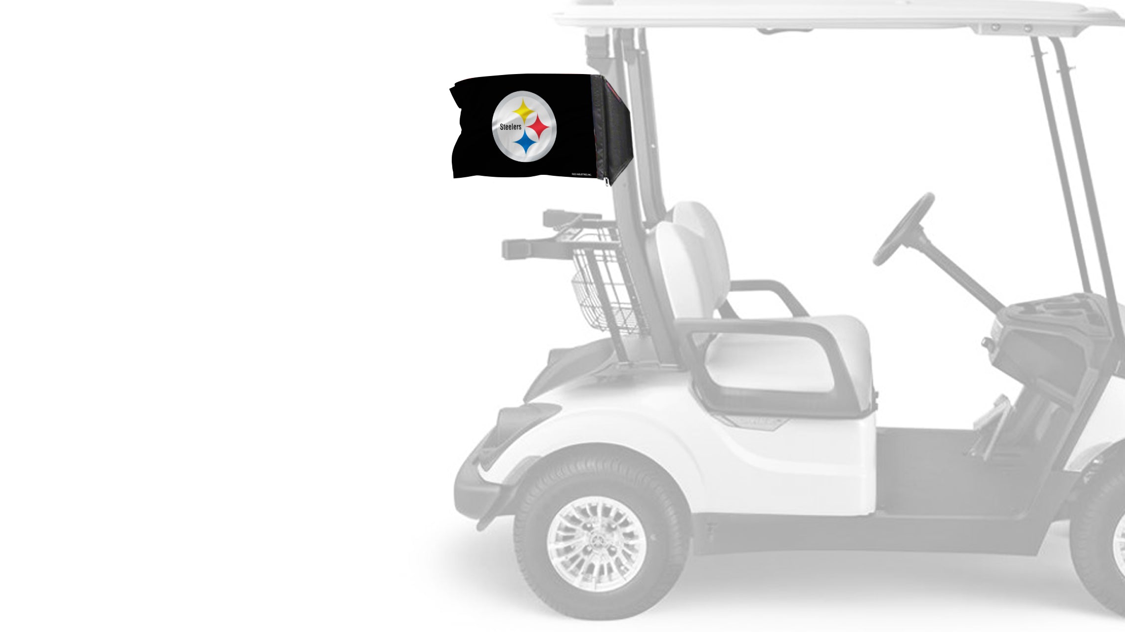 Pittsburgh Steelers 11"x17" Forever Wave Flag for Golf Carts