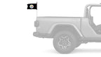 Pittsburgh Steelers 11"x17" Forever Wave Flag for Jeep Wrangler JLU 4-Door 2018-Present