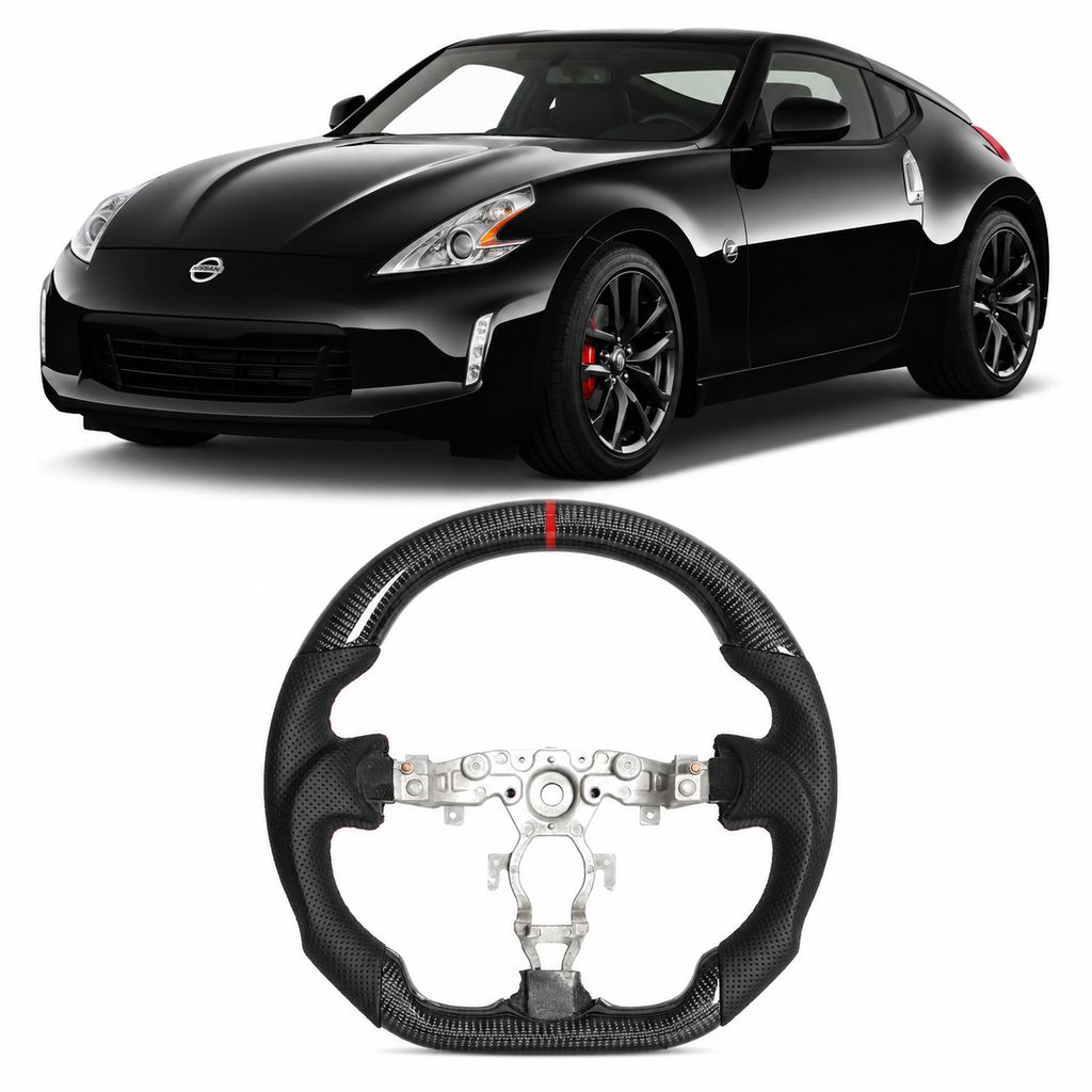 Real Carbon Fiber Steering Wheel for Nissan 370Z Z34 2009-2021