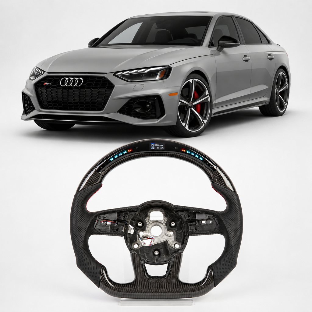 LED Carbon Fiber Steering Wheel for Audi A3 A4 A5 S3 S4 S5