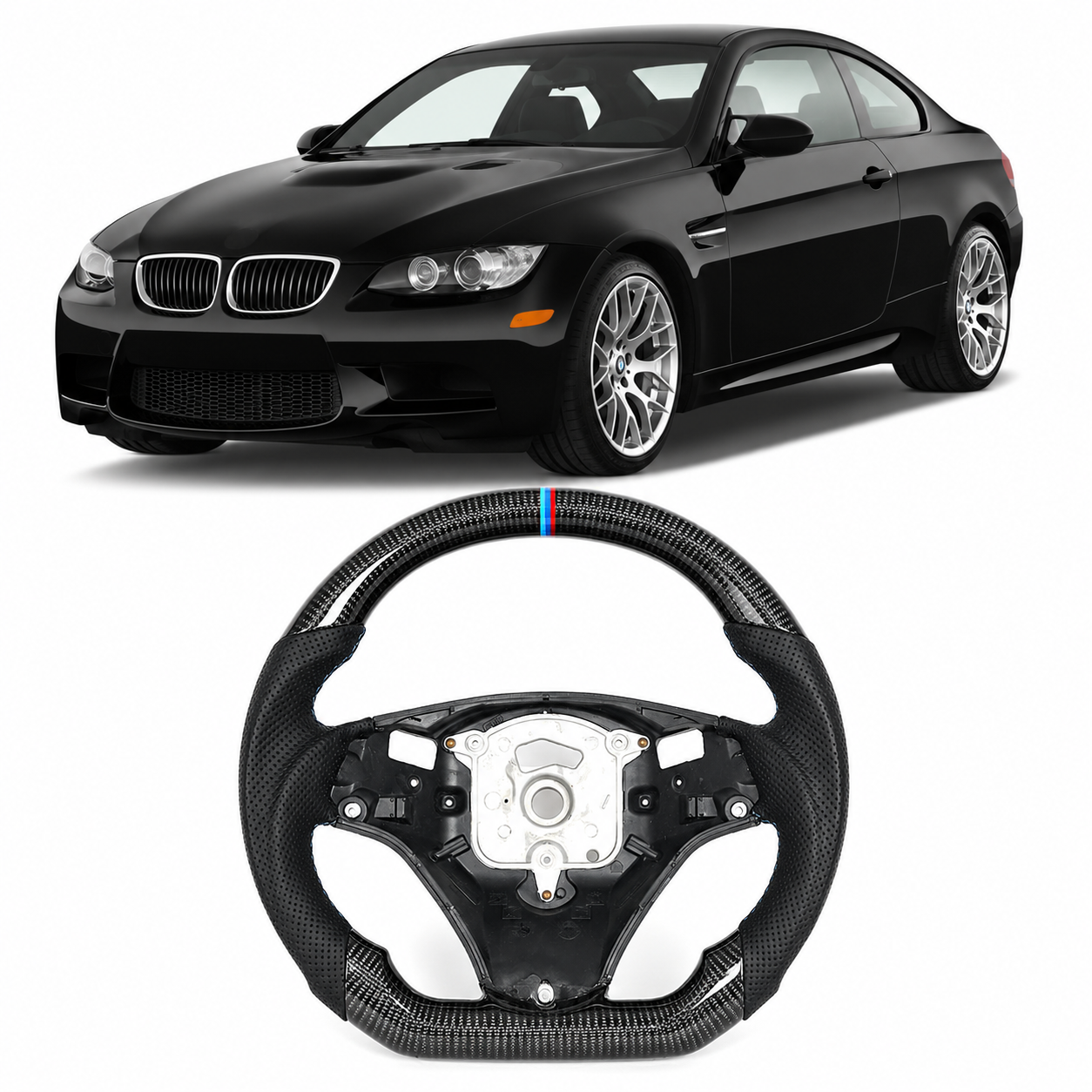 Carbon Fiber Steering Wheel for BMW E90/E92/E93 2009-2020