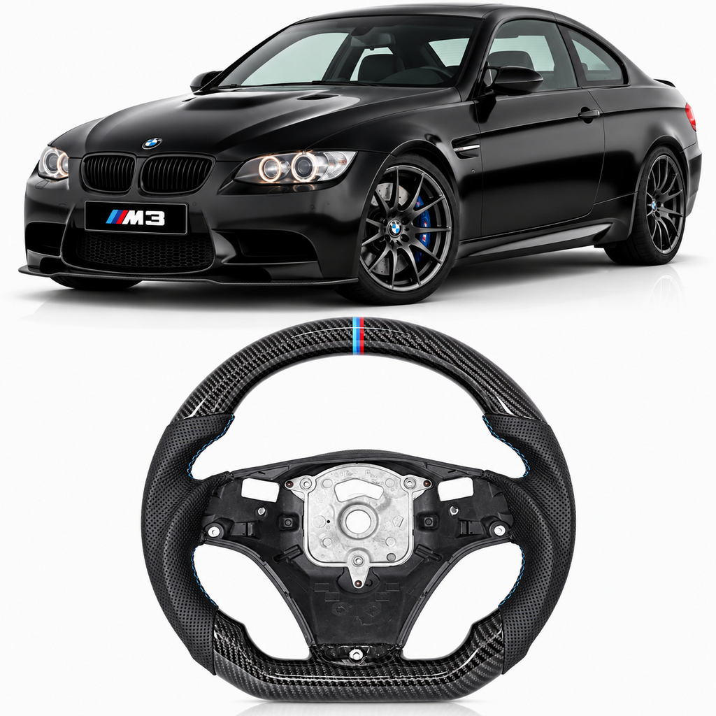 Hydro-Dip Carbon Steering Wheel for BMW E90/E92/E93 M3 2006-2013
