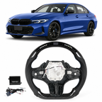 M Sport Real Carbon Fiber LED Steering Wheel for BMW G20 G21 G22 G26 G28 G29 G80 G82 G83