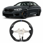 Real Carbon Fiber M Sport Steering Wheel for BMW F10 M5, F90 M5, M8 & F Series Models