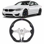 Real Carbon Fiber M Sport Steering Wheel for BMW F-Series 1, 2, 3, 4, X1, X2, X3, X4, X5 & X6