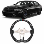 Real Carbon Fiber M Sport Steering Wheel for BMW F90 M5, F10 5 Series, F07 GT, F11 Touring & F Series