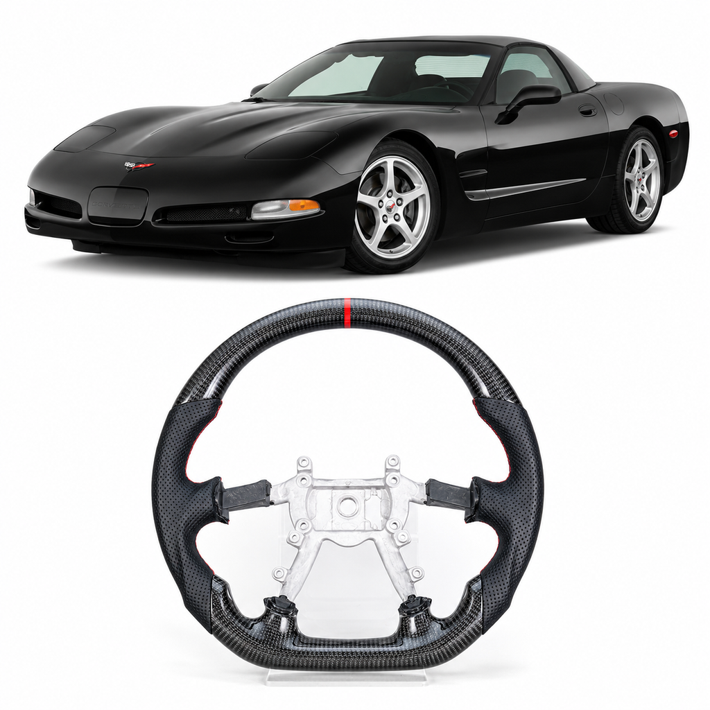 Real Carbon Fiber Steering Wheel for Chevrolet Corvette C5 & Z06 1997-2004