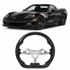 Hydro-Dip Carbon Fiber Steering Wheel for Chevrolet Corvette C6 Z06 / ZR1 2006-2011