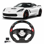 LED Carbon Fiber Steering Wheel for Corvette C7 2014-2019