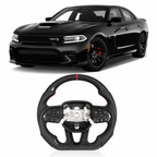 Carbon Fiber Heated Steering Wheel for Dodge 2015-2025