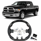 LED Carbon Fiber Steering Wheel for Dodge Ram 1500 2500 3500