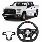 Real Carbon Fiber Heated Steering Wheel for Ford F-150 XL, XLT & SSV 2015-2020