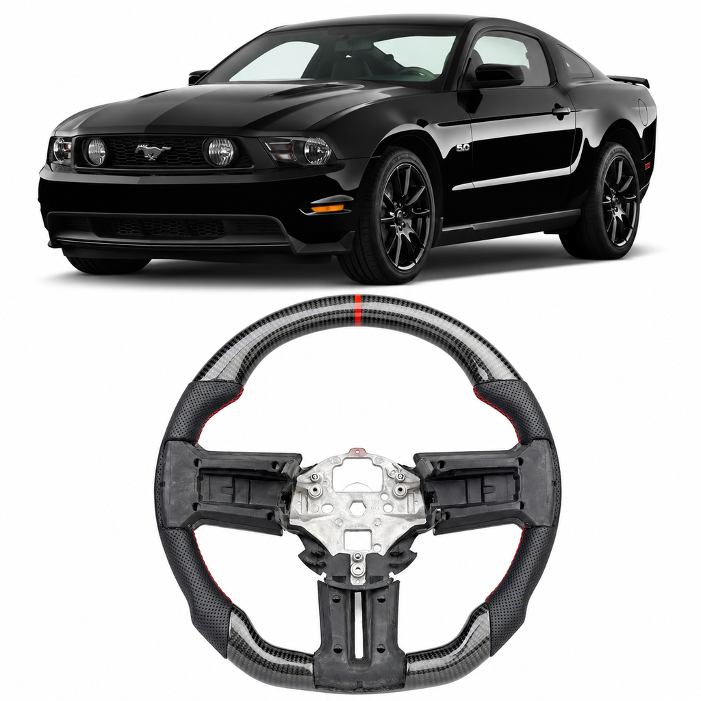 Carbon Fiber Steering Wheel for Ford Mustang 2010-2014