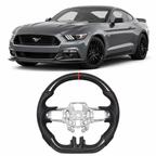 Carbon Fiber Steering Wheel for Ford Mustang 2015-2017