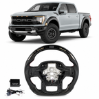 Carbon Fiber LED Steering Wheel for Ford F-150 Raptor 2021-2023