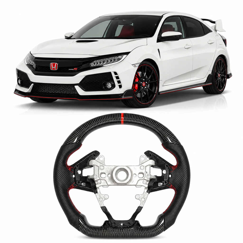 Carbon Fiber Steering Wheel for Honda Civic Type R FK8 2017-2021