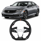 Real Carbon Fiber or Full Leather Heated Steering Wheel for Ford F-150 Raptor 2015-2020