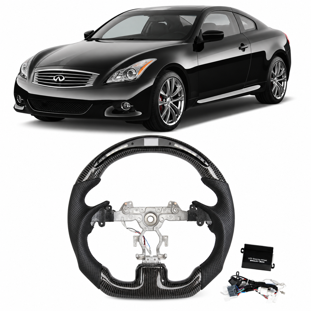 Smart LED Carbon Fiber Steering Wheel for Infiniti G37 2009-2013