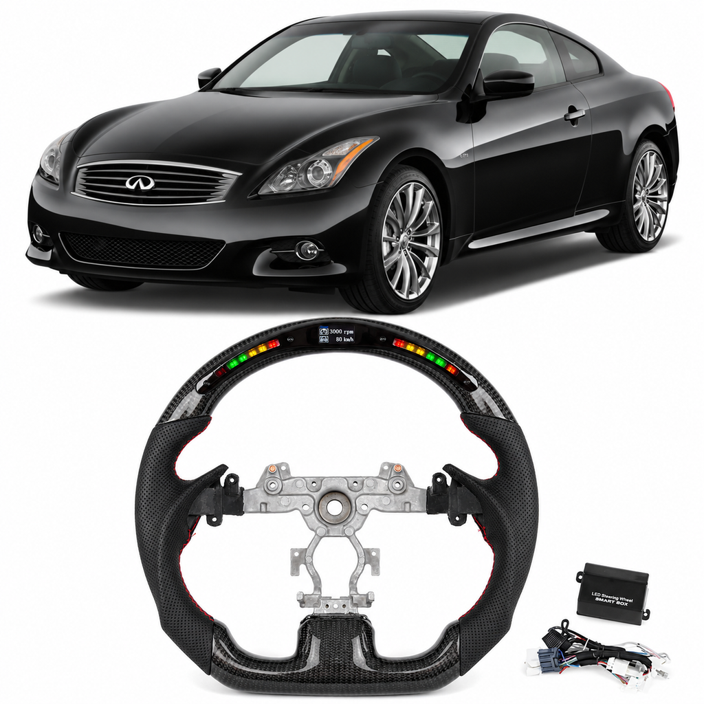 LED Carbon Fiber Steering Wheel for Infiniti G37/G37x 2009-2013