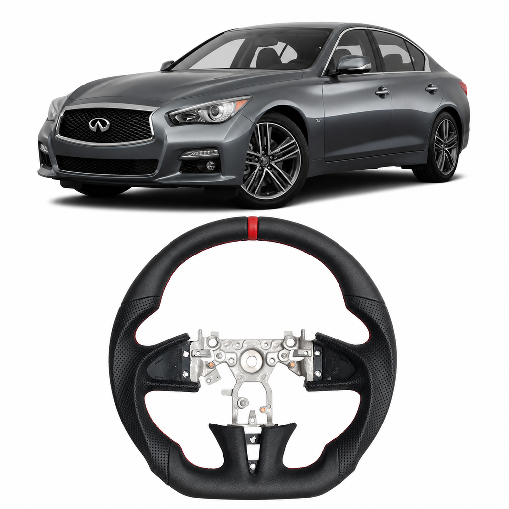Premium Full Leather Steering Wheel for Infiniti Q50 2014-2016