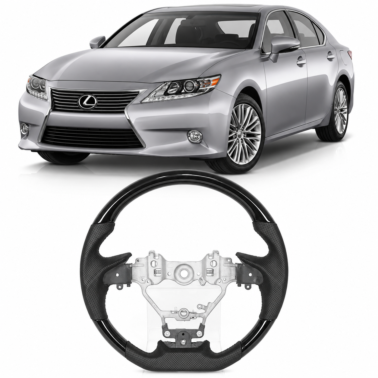 Piano Black Steering Wheel for Lexus ES/GS 2012-2020