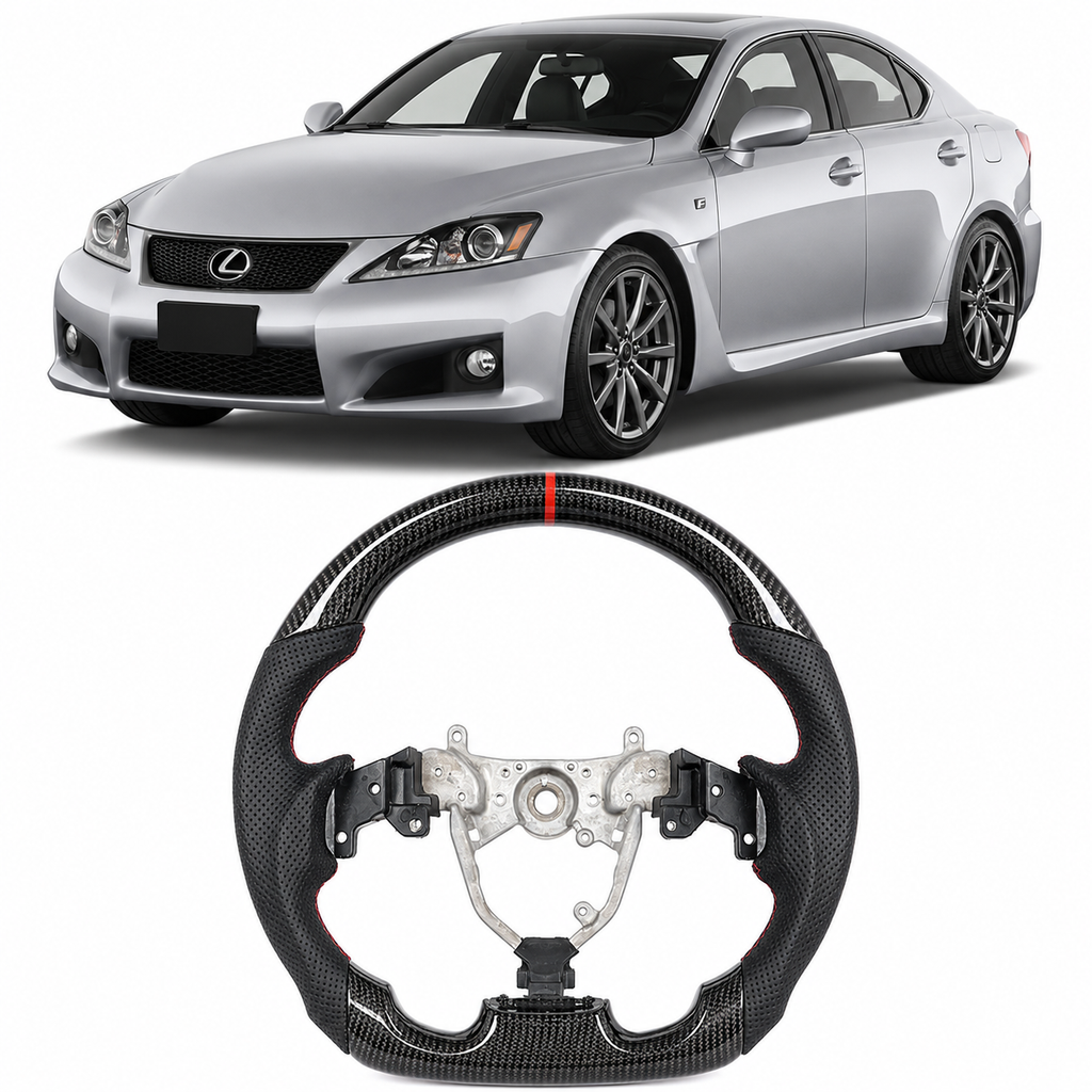 Hydro-Dip Carbon Fiber Steering Wheel for Lexus IS250, IS300, IS350 & IS F 2006-2012