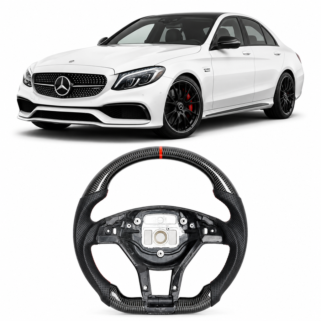 Carbon Fiber Steering Wheel for Mercedes AMG A C E Class