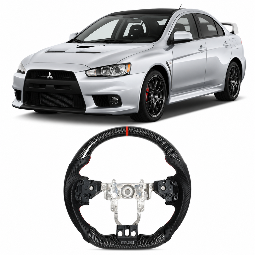 Carbon Fiber Steering Wheel for Mitsubishi Lancer Evolution X 2010-2015