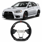 Carbon Fiber Steering Wheel for Mitsubishi Lancer Evolution X 2010-2015
