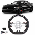 Carbon Fiber LED Steering Wheel for Ford Mustang 2015-2023