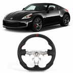 Leather / Hydro Carbon Steering Wheel for Nissan 370Z Z34 2008-2021