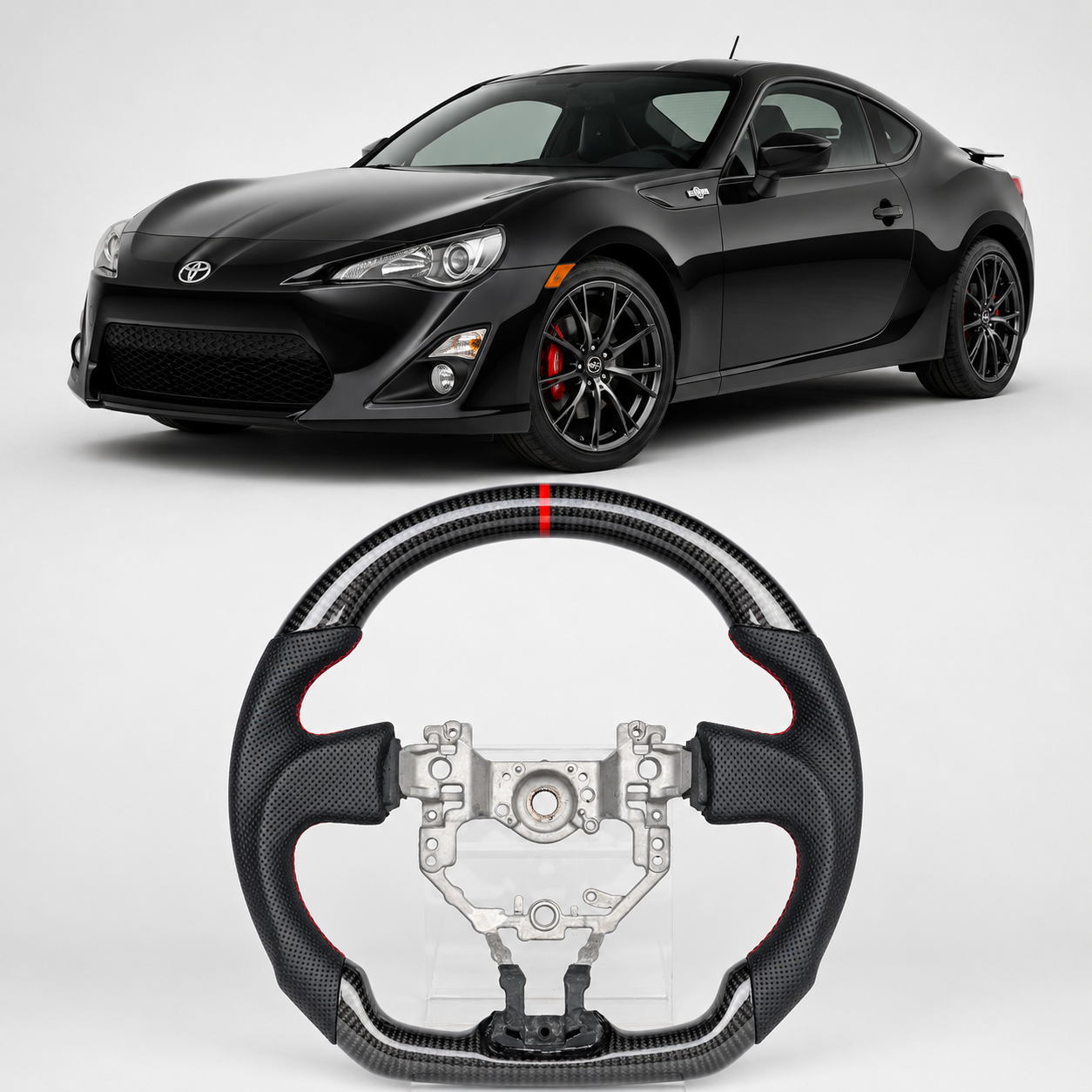 LED Carbon Fiber Steering Wheel for Toyota 86 / BRZ / FR-S 2012-2015
