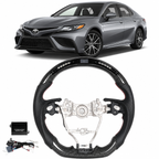 Carbon Fiber LED Steering Wheel for Toyota Camry, RAV4, Avalon & Corolla 2018-2024