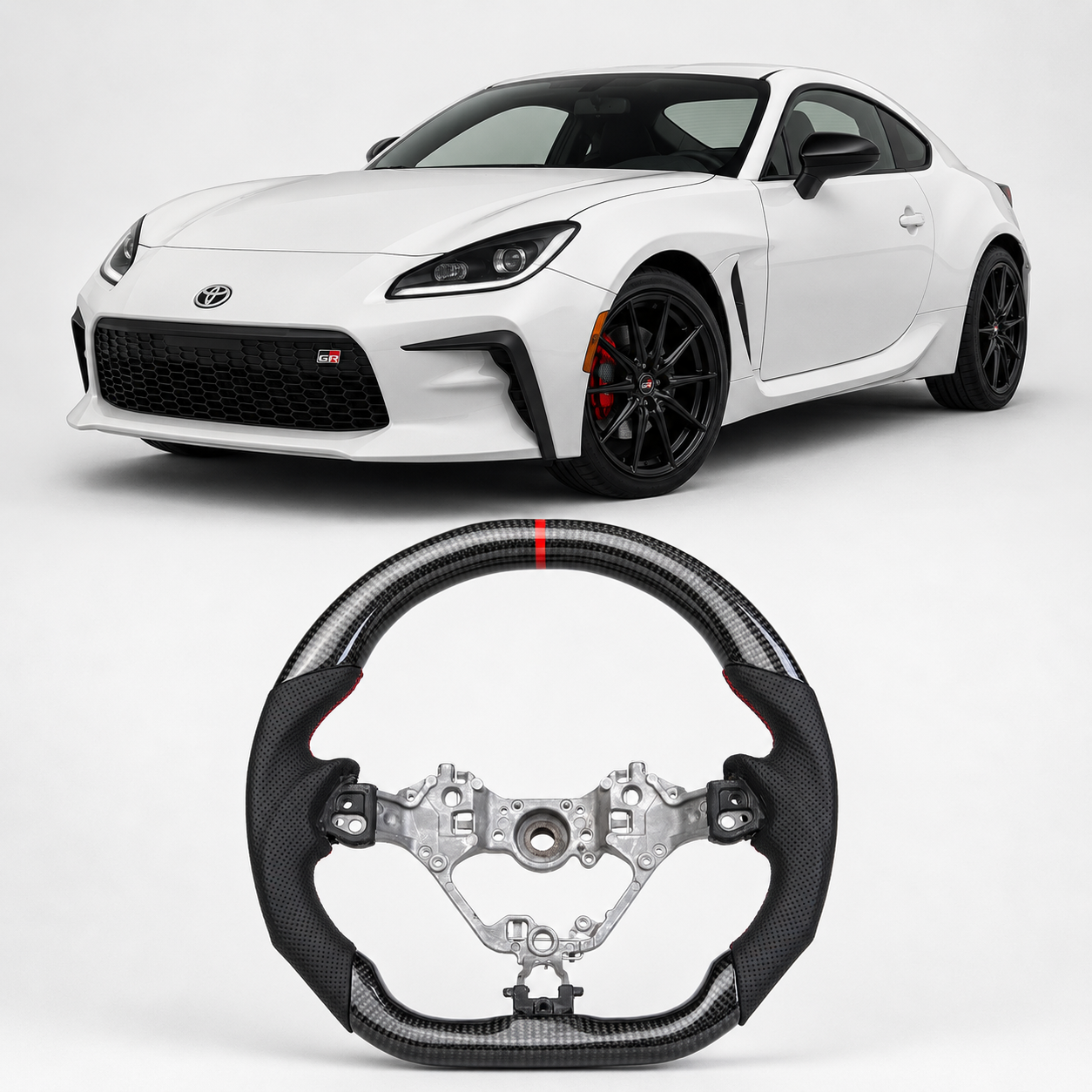 Carbon Fiber Steering Wheel for Toyota GR86 / Subaru BRZ 2017-2026