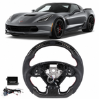 Real Carbon Fiber LED Steering Wheel for Chevrolet Corvette C7 2014-2019