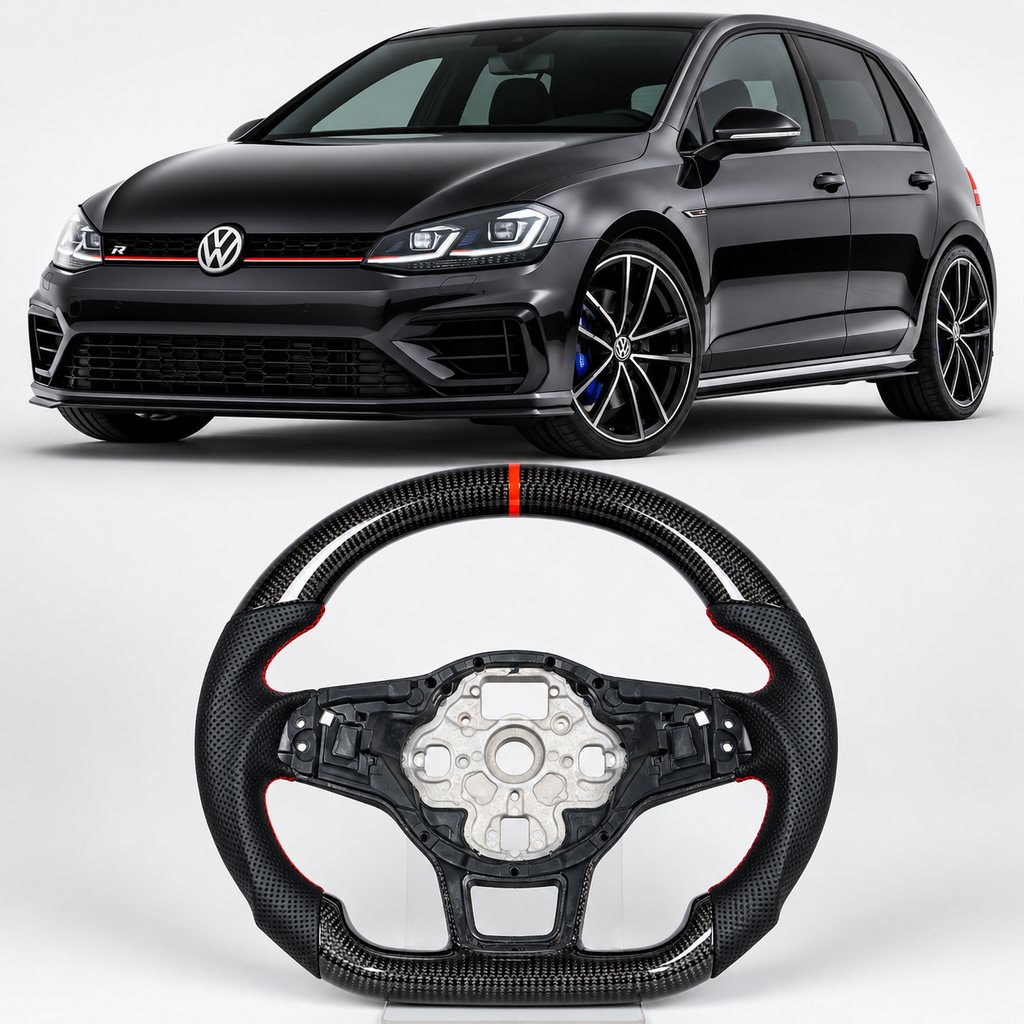 Carbon Fiber Steering Wheel for VW Golf 7 GTI R Mk7
