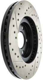 StopTech 03-09 Chrysler PT Cruiser Tur / 03-05 Dodge Neon SRT-4 Front Left Slotted & Drilled Rotor