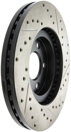 StopTech 03-09 Chrysler PT Cruiser Tur / 03-05 Dodge Neon SRT-4 Front Right Slotted & Drilled Rotor