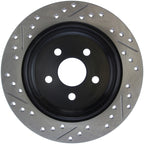 StopTech 03-09 Chrysler PT Cruiser Tur / 03-05 Dodge Neon SRT-4 Rear Left Slotted & Drilled Rotor